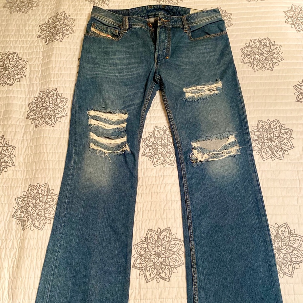 Diesel Industry Distressed Men’s Jeans